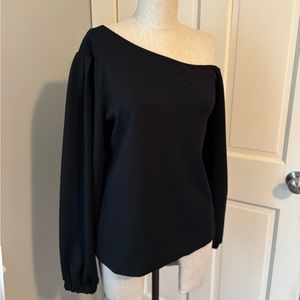 Banana Republic Black Asymmetrical Blouse